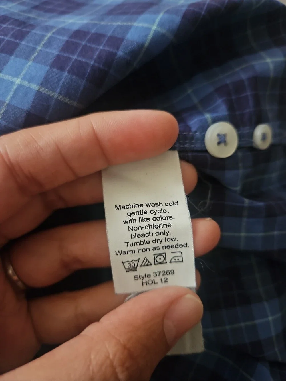J.crew Slim Fit Blue Plaid Print Button Down Shirt Xs